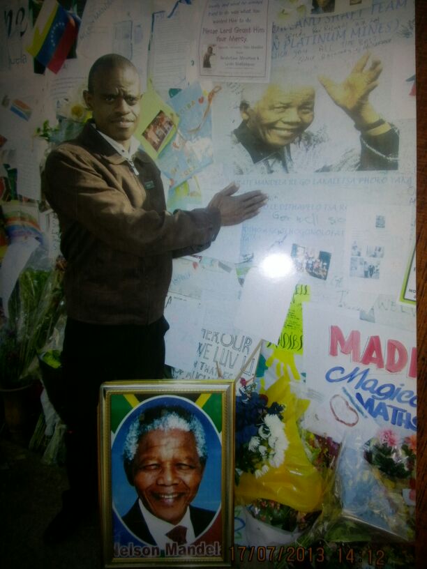 Joseph Mabote at the hospital where Madiba is cared for